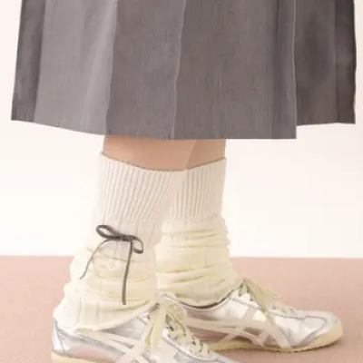 足元が可愛いく見えるボリュームたっぷりのレッグウォーマー🎀
