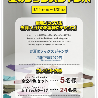 夏のソックスジャンボ🌻