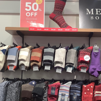 今年のSALEはメンズの靴下が沢山あります‼️
