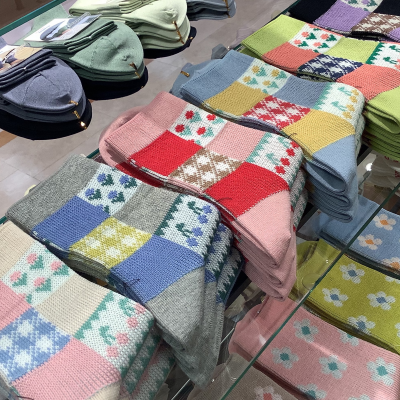 キルト風ソックス🍒