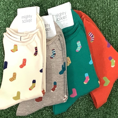 人気の靴下柄のNEWカラーが入荷‼️