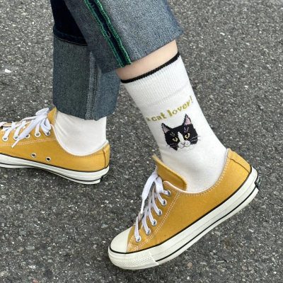猫好きさんのための靴下できました🐈❤︎
