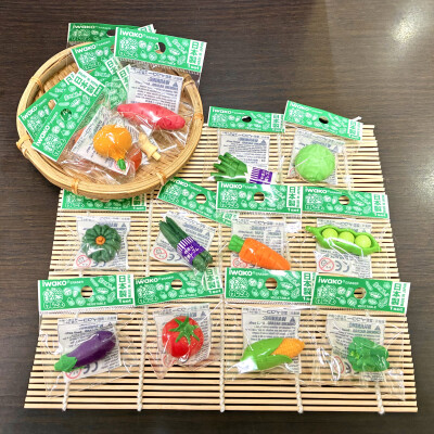 夏野菜！？🍅🍆🥒🌽消しゴム！