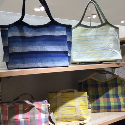 遠州綿紬のバッグ👜
